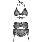 LEG AVENUE - SHINNY THREE PIECES SET M