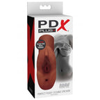 PDX PLUS - PERFEKTER PUSSY DOPPEL-STROKER VAGINA- UND ANUS-MASTURBATOR BRAUN