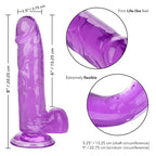 CALEXOTICS - GRÖSSE QUEEN DILDO LILA 15,3 CM