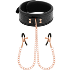 BEGME - BLACK EDITION HALSBAND MIT NIPPELKLEMMEN MIT NEOPRENFUTTER
