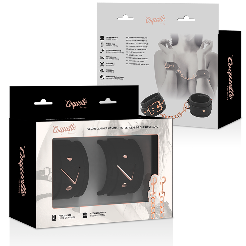 COQUETTE CHIC DESIRE – FANTASY-HANDSCHELLEN AUS VEGANEM LEDER