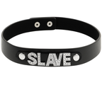COQUETTE CHIC DESIRE - SLAVE VEGANES LEDER-HALSBAND