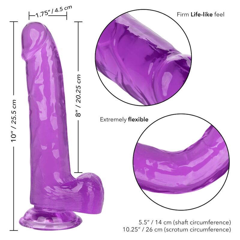 CALEXOTICS - GRÖSSE QUEEN DILDO LILA 20,3 CM
