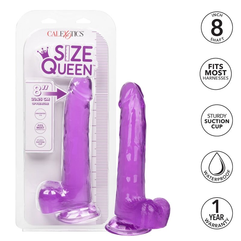 CALEXOTICS - GRÖSSE QUEEN DILDO LILA 20,3 CM