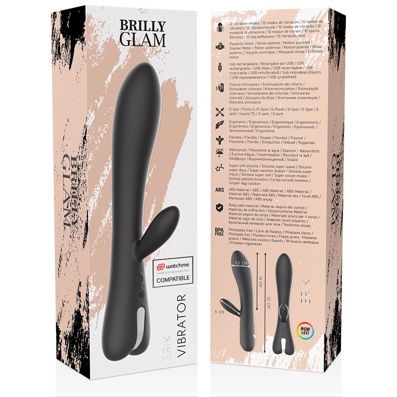 BRILLY GLAM - ERIK VIBRATOR WATCHME WIRELESS TECHNOLOGIE KOMPATIBEL