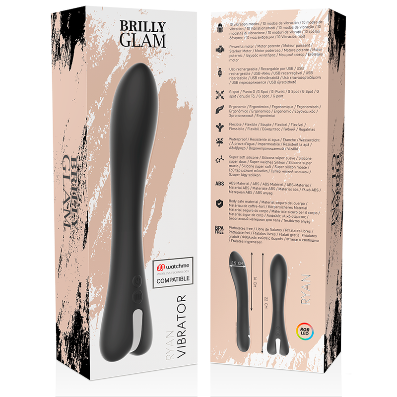 BRILLY GLAM - RYAN VIBRATOR WATCHME WIRELESS-TECHNOLOGIE KOMPATIBEL