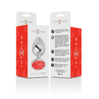 INTENSE - ALUMINUM METAL ANAL PLUG WITH RED CRYSTAL SIZE S