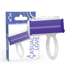 CASUAL LOVE - VIBRIERENDER ZUNGENRING LILA