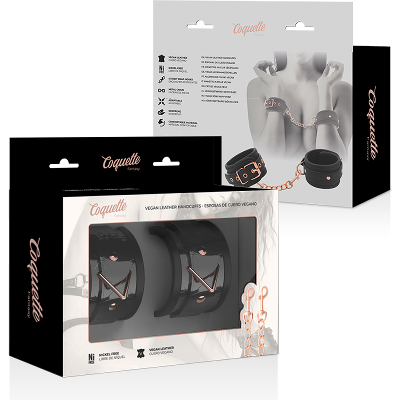 COQUETTE CHIC DESIRE - BLACK EDITION PREMIUM HANDSCHELLEN MIT NEOPRENFUTTER