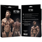 FETISH SUBMISSIVE ATTITUDE - MENS ECO-LEATHER JOCK STRAP HARNESS