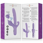 INTENSE - BILLIE MULTIFUNCTIONAL RECHARGEABLE SUCTION VIBRATOR WITH PURPLE PUSH BUTTON