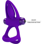 PRETTY LOVE - VIBRATORRING 10 VIBRATIONEN VIOLETT SILIKON
