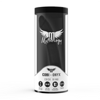 MYTHOLOGY - COBI ONYX ANAL DILDO WITH COCK AND TESTICLE RING 13 SILICONE CM