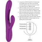 INTENSE - APOLO RECHARGEABLE MULTIFUNCTION VIBRATOR 7 VIBRATIONS WITH SWINGING MOTION PURPLE