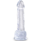 KING COCK - CLEAR REALISTIC PENIS WITH BALLS 15.2 CM TRANSPARENT