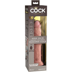 KING COCK - ELITE REALISTIC DILDO VIBRATOR & SILICONE REMOTE CONTROL 23 CM