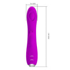 PRETTY LOVE - REGINA RECHARGEABLE VIBRATOR-SUCTION GEL PURPLE