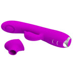 PRETTY LOVE - REGINA RECHARGEABLE VIBRATOR-SUCTION GEL PURPLE