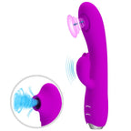 PRETTY LOVE - REGINA RECHARGEABLE VIBRATOR-SUCTION GEL PURPLE