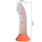PRETTY LOVE - MAGICAL NIGHTFALL DILDO OHNE VIBRATION LEUCHTENDES ORANGE