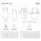 LIVCO CORSETTI FASHION - JACQUELINE LC 90249 DRESSING GOWN + SHIRT + PANTY ECRU L/XL