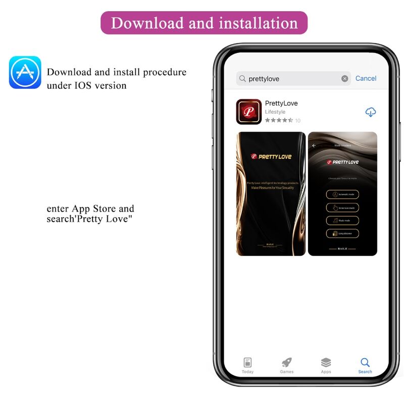 PRETTY LOVE - JAYLEEN VIBRATOR APP-FERNBEDIENUNG LILA