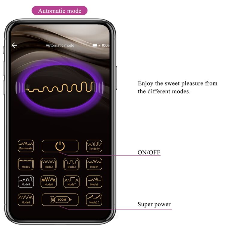 PRETTY LOVE - JAYLEEN VIBRATOR APP-FERNBEDIENUNG LILA