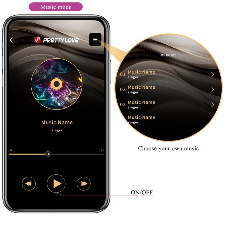 PRETTY LOVE - CATALINA VIBRATOR APP-FERNBEDIENUNG LILA