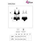 LIVCO CORSETTI FASHION - DREZNA LC 90733 BRA + PANTY BLACK