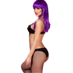 CHILIROSE - CR 3573 BODYSUIT BLACK L/XL