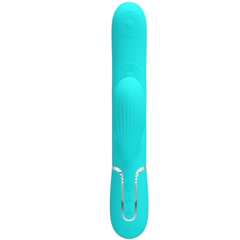 PRETTY LOVE - PERLITA MULTIFUNKTIONS-3-IN-1-G-PUNKT-VIBRATOR AQUAGRÜN