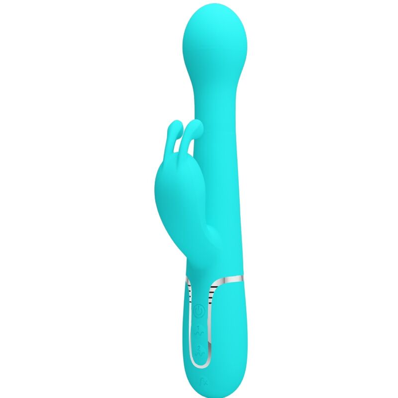 PRETTY LOVE - DEJON RABBIT VIBRATOR 3 IN 1 MULTIFUNKTION AQUA GRÜN