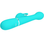 PRETTY LOVE - DEJON RABBIT VIBRATOR 3 IN 1 MULTIFUNKTION AQUA GRÜN