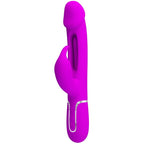 PRETTY LOVE - KAMPAS RABBIT 3 IN 1 MULTIFUNKTIONSVIBRATOR MIT ZUNGE FUCHSIA
