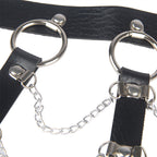 SUBBLIME - CHEST HARNESS LEATHER CHAINS BLACK ONE SIZE
