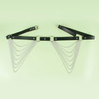 SUBBLIME - LEATHER CHAINBELT BLACK ONE SIZE