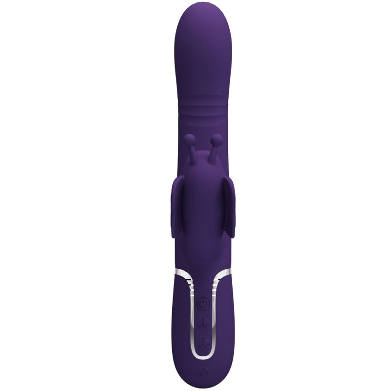 PRETTY LOVE - MULTIFUNKTIONS-RABBIT-VIBRATOR 4 IN 1 SCHMETTERLING LILA