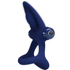 PRETTY LOVE - MAT DOPPELRING MIT VIBRATION &amp; STIMULATOR BLAU