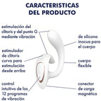 SATISFYER - G FÜR GÖTTIN 1 RABBIT VIBRATOR WEISS