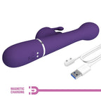 PRETTY LOVE - DEJON RABBIT VIBRATOR 3 IN 1 MULTIFUNKTION LILA
