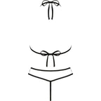 LIVCO CORSETTI FASHION - JIMENA LC 20216 BRA + THONG BLACK ONE SIZE