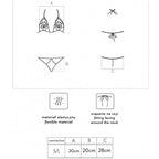 LIVCO CORSETTI FASHION - JIMENA LC 20216 BRA + THONG BLACK ONE SIZE