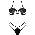 LIVCO CORSETTI FASHION - JIMENA LC 20216 BRA + THONG BLACK ONE SIZE