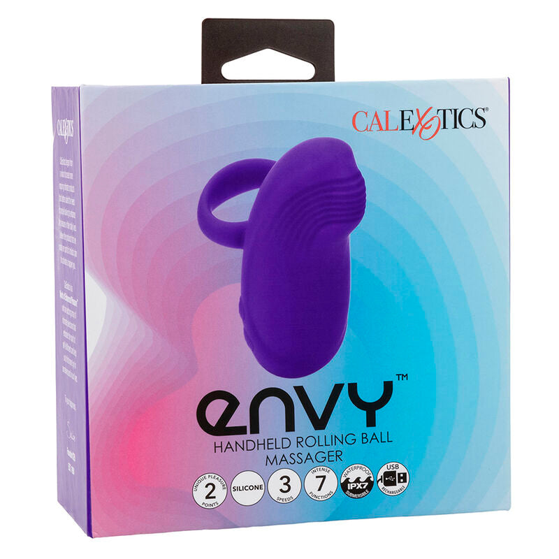 CALEXOTICS - ENVY HAND-ROLLING-BALL-MASSAGER 7 VIBRATIONEN LILA
