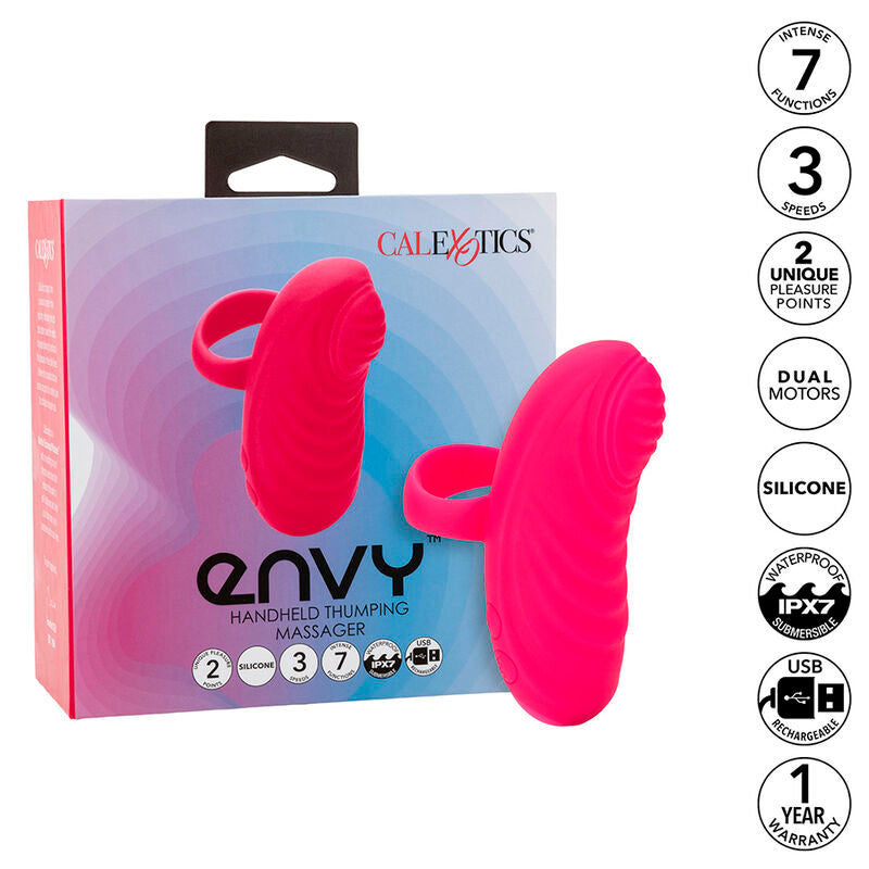 CALEXOTICS - ENVY HAND-ROLLING-BALL-MASSAGER 7 VIBRATIONEN ROSA