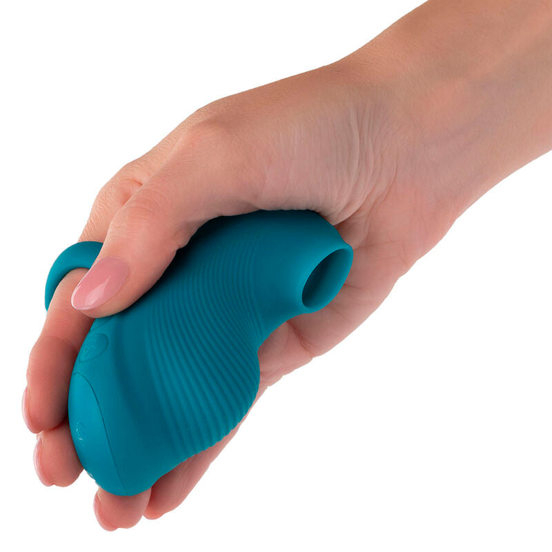 CALEXOTICS - ENVY HAND-ROLLING-BALL-MASSAGER 7 VIBRATIONEN BLAU
