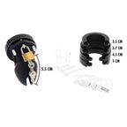 HIDDEN DESIRE - EXTREME CHASTITY COCK CAGE SILICONE SIZE S BLACK