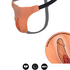 HIDDEN DESIRE - ALTER EGO ADJUSTABLE OPEN VAGINA STRING FLESH