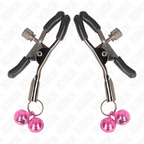 KINK - DOUBLE BELL NIPPLE CLAMP PINK 6 CM
