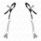 KINK - SILVER BELL PENDANT NIPPLE CLAMPS 6 CM